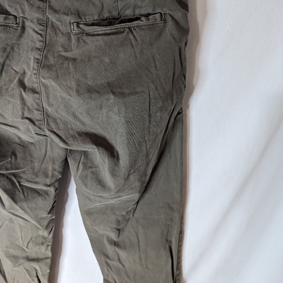 Zara Dark Olive Green Pants Size 30 Pockets - Picture 6 of 8